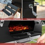 Royal Gourmet 24" Charcoal Grill with Side Table