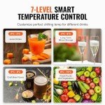 VEVOR 12.2 Cu.Ft Beverage Display Refrigerator