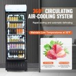 VEVOR 12.2 Cu.Ft Beverage Display Refrigerator