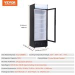 VEVOR 12.2 Cu.Ft Beverage Display Refrigerator