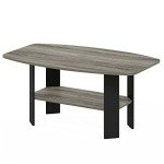 Stylish French Oak Grey/Black Coffee Table for Mancaves