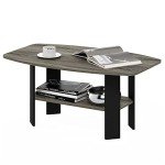 Stylish French Oak Grey/Black Coffee Table for Mancaves