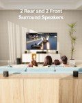 7.1ch Surround Sound Bar with Subwoofer & Speakers