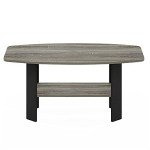 Stylish French Oak Grey/Black Coffee Table for Mancaves