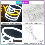 Whiskey Bar Neon Sign for Man Cave Decor