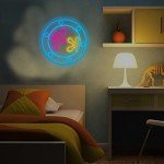 Ocean World Neon Porthole Light for Mancave