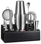 12-Piece Mixology Bartender Kit with Bamboo Stand