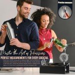 12-Piece Mixology Bartender Kit with Bamboo Stand