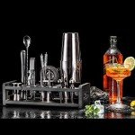24-Piece Stainless Steel Cocktail Shaker Set
