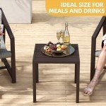 Stylish 3-Piece Mancave Patio Bistro Set
