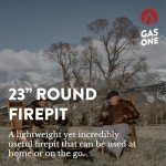 GasOne 23" Outdoor Wood Burning Fire Pit