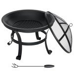 SINGLYFIRE 22" Outdoor Wood Burning Fire Pit