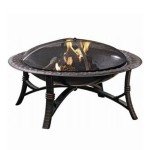 35" Outdoor Fire Pit with Safety Screen