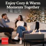 Houswise Mini Concrete Tabletop Fire Pit Set