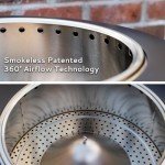 TIKI Smokeless 25" Patio Fire Pit, Black