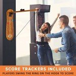 Wall-Mounted Ring Toss Game for Adults