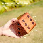 Giant Wooden Yard Dice Set for Outdoor Fun