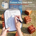 Giant Wooden Yard Dice Set for Outdoor Fun