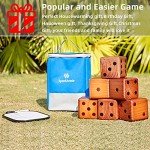 Giant Wooden Yard Dice Set for Outdoor Fun