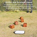 Giant Wooden Yard Dice Set for Outdoor Fun