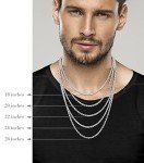 Italian 925 Sterling Silver Byzantine Link Necklace