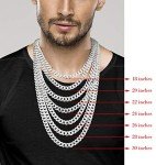 Men’s 9mm Solid Diamond-Cut Cuban Link Necklace
