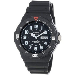 Casio Men's Date Indicator Black Dive Watch