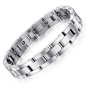 Men's Titanium Magnetic Bracelet with Sizing Tool