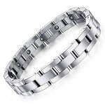 Men's Titanium Magnetic Bracelet with Sizing Tool