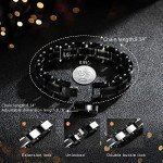 Men's Two-Tone Square Link Diamond Bracelet