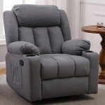 Comfy Swivel Recliner Chair with Massage & Heat