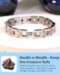 Men's Titanium Magnetic Bracelet with Sizing Tool