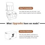 Comfy Swivel Recliner Chair with Massage & Heat