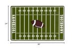 Retro American Football Area Rug for Mancaves