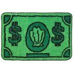 Funky Green Non-Slip Entryway Rug for Men