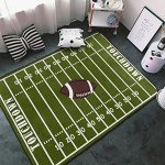 Retro American Football Area Rug for Mancaves