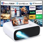 WiFi Bluetooth 1080P Mini Projector for Mancave