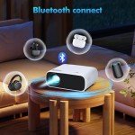 WiFi Bluetooth 1080P Mini Projector for Mancave