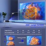 NexiGo PJ20 Outdoor Movie Projector with WiFi