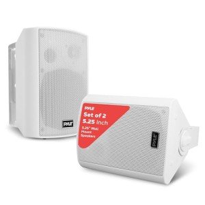 Pyle 5.25" Waterproof Bluetooth Speaker System (2 Pack)