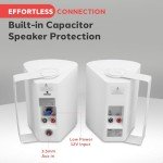 Pyle 5.25" Waterproof Bluetooth Speaker System (2 Pack)