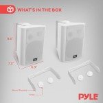 Pyle 5.25" Waterproof Bluetooth Speaker System (2 Pack)