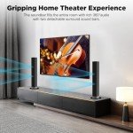 MZEIBO 60W Bluetooth Sound Bar for TV