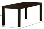 Espresso Ameriwood Home Parsons Coffee Table
