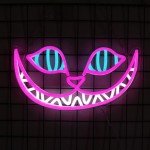 Cheshire Cat Neon Sign for Mancave Decor
