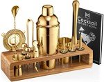 23-Piece Mixology Bartender Kit with Bamboo Stand