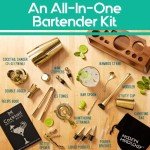23-Piece Mixology Bartender Kit with Bamboo Stand