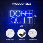 Don't Quit Neon Sign for Mancave Decor