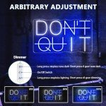 Don't Quit Neon Sign for Mancave Decor