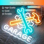 Dimmable Wrench Neon Sign for Mancave Decor